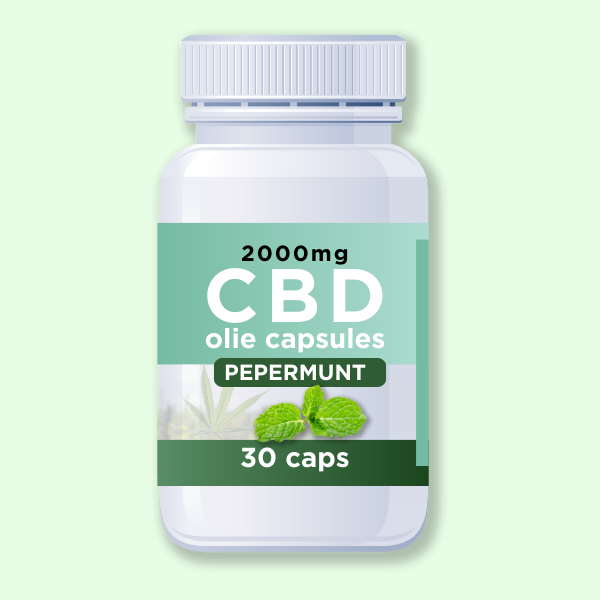 CBD + pepermunt capsules - 30 stuks